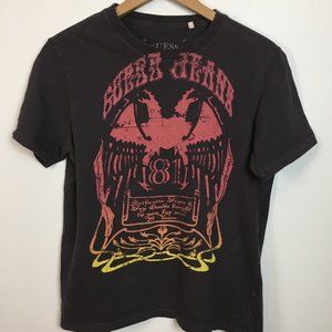 2/$28 Guess Jeans Small Two Headed Dragon Retro Graphic Tee Shirt